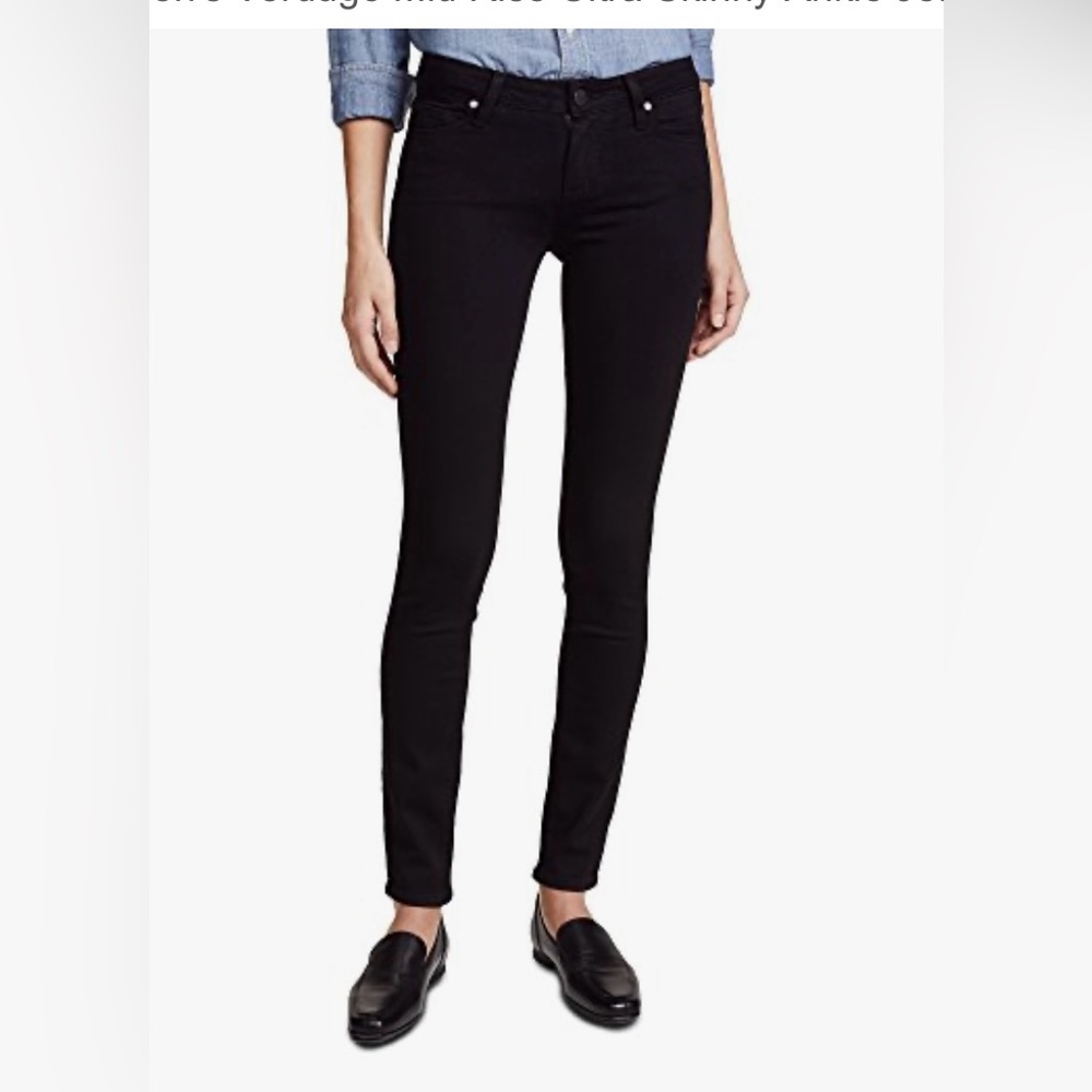 Women's PAIGE Black Verdugo Ankle Jeans size 26